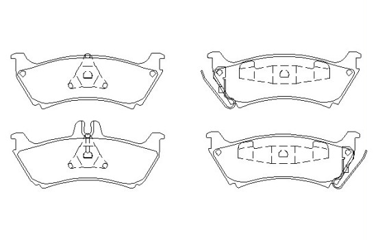 Brake Pad Set, disc brake 2319002 Textar