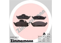 Brake Pad Set, disc brake 23193.165.1 Zimmermann