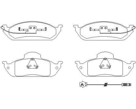 Brake Pad Set, disc brake 2319303 Textar