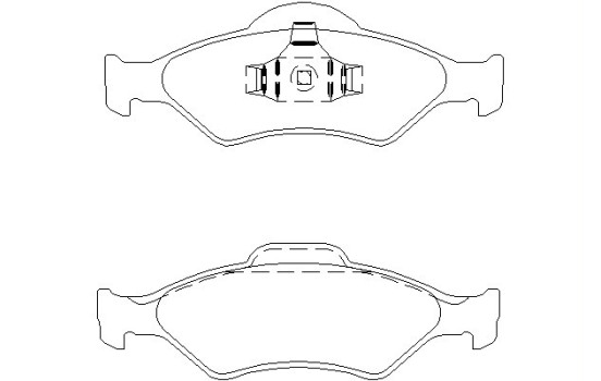 Brake Pad Set, disc brake 2320001 Textar