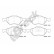 Brake pad set, disc brake 23202 00 702 00 Breck