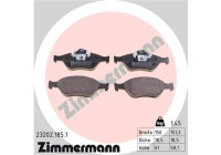 Brake Pad Set, disc brake 23202.185.1 Zimmermann