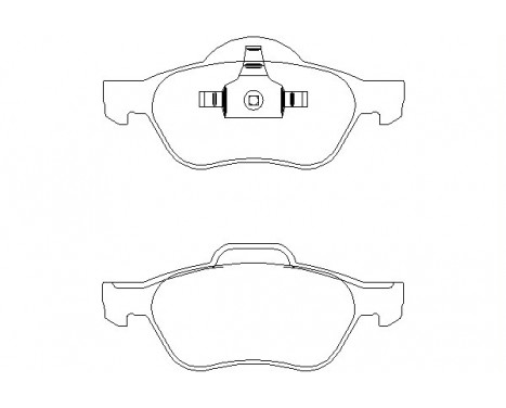 Brake Pad Set, disc brake 2321502 Textar