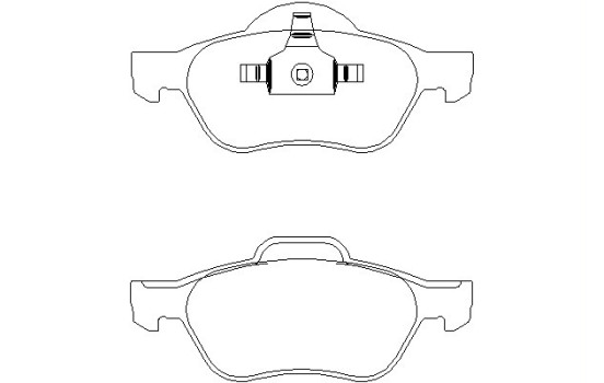 Brake Pad Set, disc brake 2321502 Textar