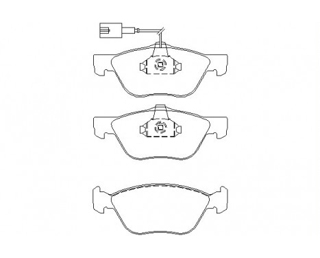 Brake Pad Set, disc brake 2322201 Textar