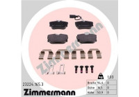 Brake Pad Set, disc brake 23224.165.3 Zimmermann