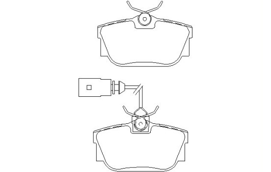 Brake Pad Set, disc brake 2322416 Textar