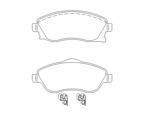 Brake Pad Set, disc brake 2322501 Textar