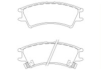 Brake Pad Set, disc brake 2323802 Textar