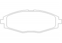 Brake Pad Set, disc brake 2324102 Textar
