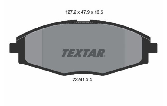 Brake Pad Set, disc brake 2324102 Textar, Image 2
