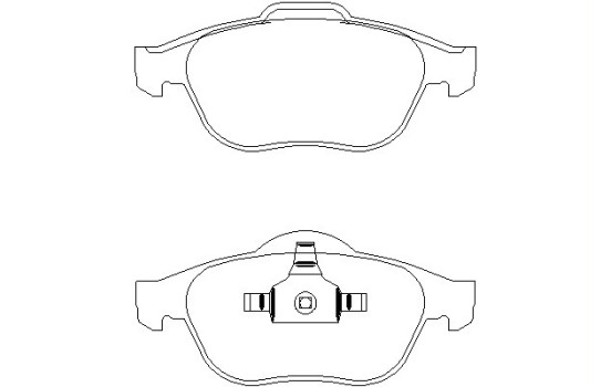 Brake Pad Set, disc brake 2324502 Textar