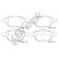 Brake pad set, disc brake 23248 00 701 00 Breck
