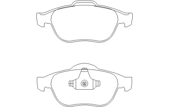 Brake Pad Set, disc brake 2324802 Textar