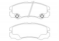 Brake Pad Set, disc brake 2325001 Textar