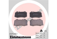 Brake Pad Set, disc brake 23271.175.1 Zimmermann