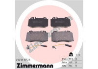 Brake Pad Set, disc brake 23271.175.2 Zimmermann