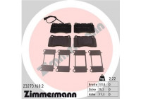 Brake Pad Set, disc brake 23273.160.2 Zimmermann