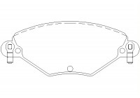 Brake Pad Set, disc brake 2327701 Textar