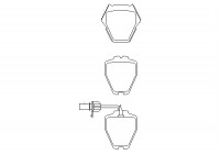 Brake Pad Set, disc brake 2328001 Textar