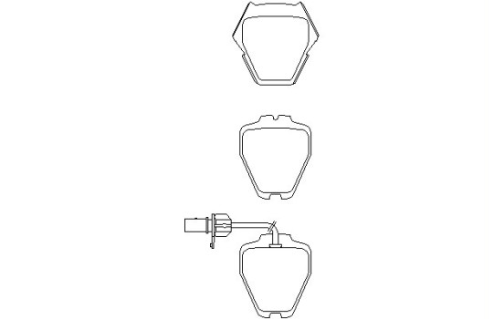 Brake Pad Set, disc brake 2328001 Textar