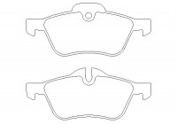Brake Pad Set, disc brake 2328101 Textar