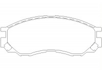 Brake Pad Set, disc brake 2329002 Textar