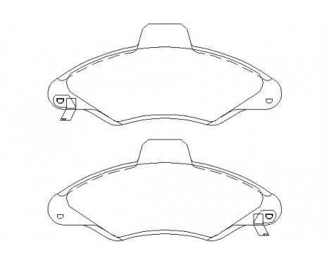 Brake Pad Set, disc brake 2330002 Textar