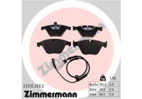 Brake Pad Set, disc brake 23312.200.2 Zimmermann