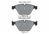 Brake Pad Set, disc brake 2331207 Textar