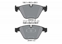 Brake Pad Set, disc brake 2331303 Textar