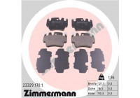 Brake Pad Set, disc brake 23329.170.1 Zimmermann