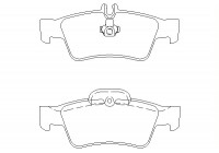 Brake Pad Set, disc brake 2333403 Textar