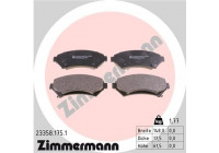 Brake Pad Set, disc brake 23358.175.1 Zimmermann