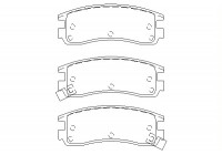 Brake Pad Set, disc brake 2336101 Textar