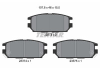 Brake Pad Set, disc brake 2337301 Textar