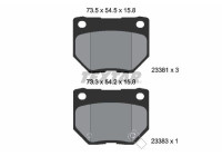 Brake pad set, disc brake 2338102 Textar