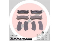 Brake Pad Set, disc brake 23387.125.1 Zimmermann