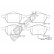 Brake pad set, disc brake 23392 00 701 10 Breck