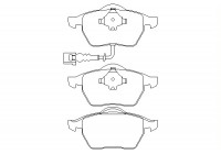 Brake Pad Set, disc brake 2339201 Textar