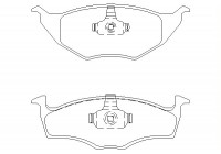 Brake Pad Set, disc brake 2339402 Textar