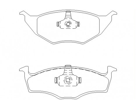 Brake Pad Set, disc brake 2339402 Textar