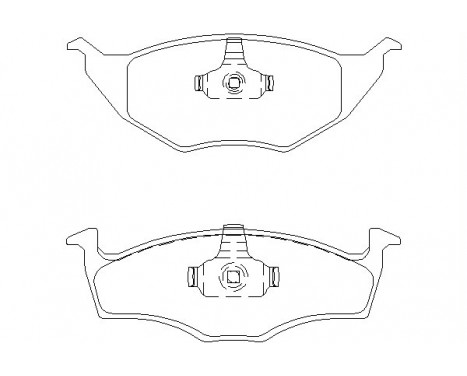 Brake Pad Set, disc brake 2339402 Textar