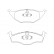 Brake Pad Set, disc brake 2339402 Textar