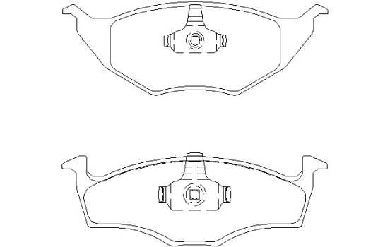 Brake Pad Set, disc brake 2339402 Textar