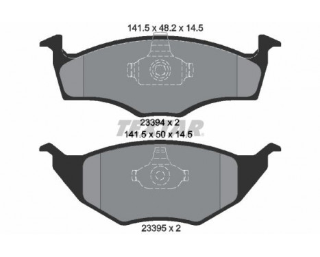 Brake Pad Set, disc brake 2339402 Textar, Image 2