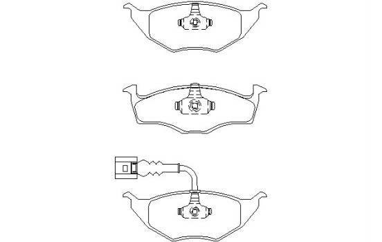 Brake Pad Set, disc brake 2339502 Textar