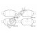 Brake pad set, disc brake 23402 00 701 00 Breck