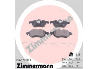 Brake Pad Set, disc brake 23402.200.3 Zimmermann