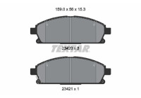 Brake pad set, disc brake 2342006 Textar